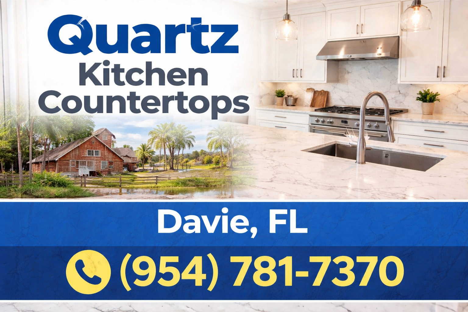 Quartz Kitchen Countertops in Davie