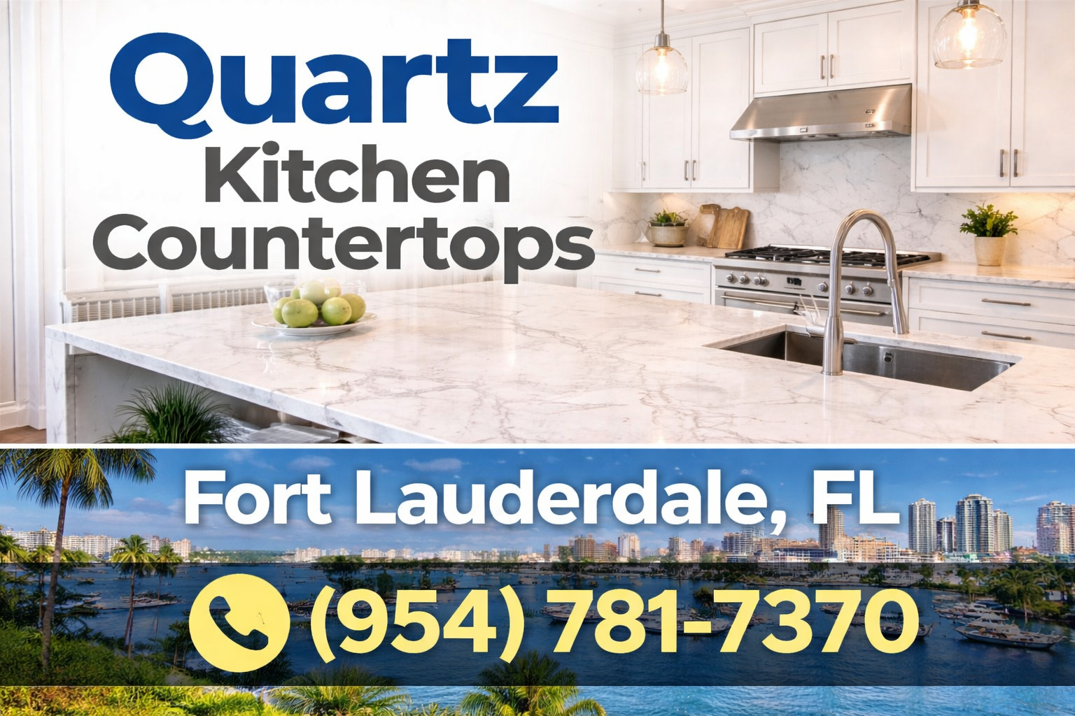Quartz Kitchen Countertops in Fort Lauderdale