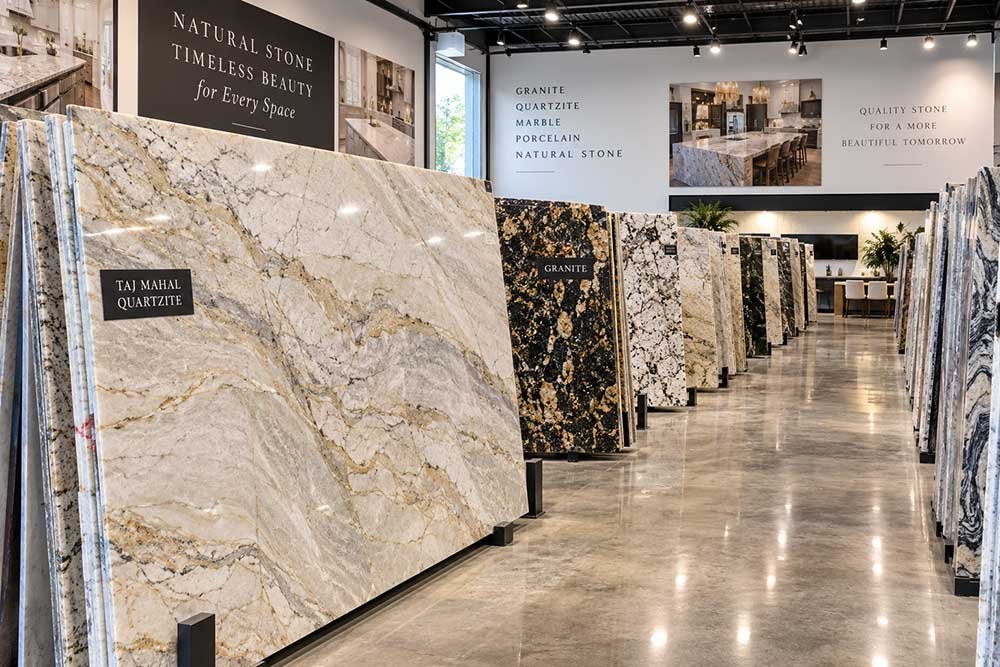 Granite and quartzite slabs available for countertop projects in Broward County Florida